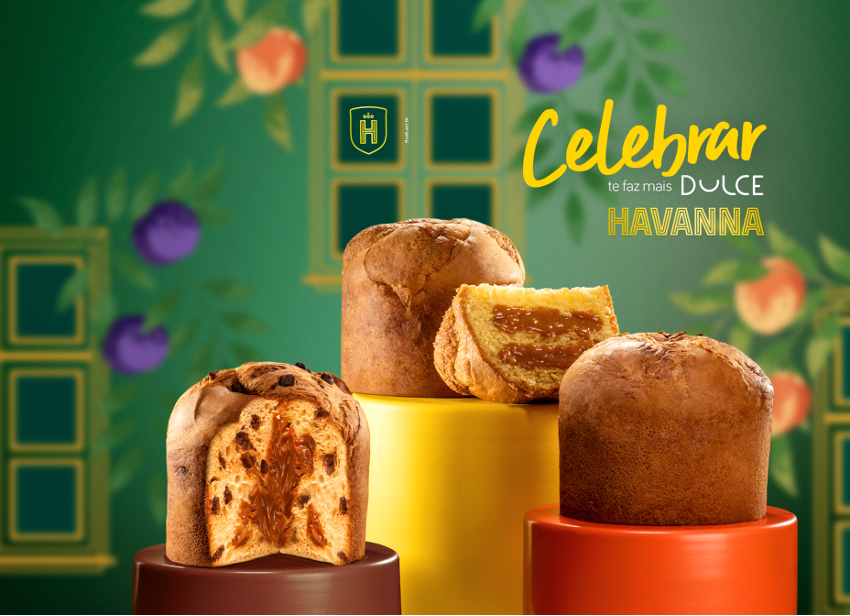 Panetone Havanna Laranja Cristalizada C/ Doce Leite 700g Sabor Laranja  Siciliana Com Doce De Leite